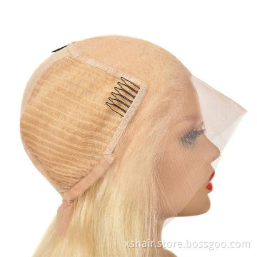 Best Super Quality 1b/613 4*4 Lace Wig Deep Parting 1b 613 Body Human Hair Wig 13*6 Frontal Lace Wig